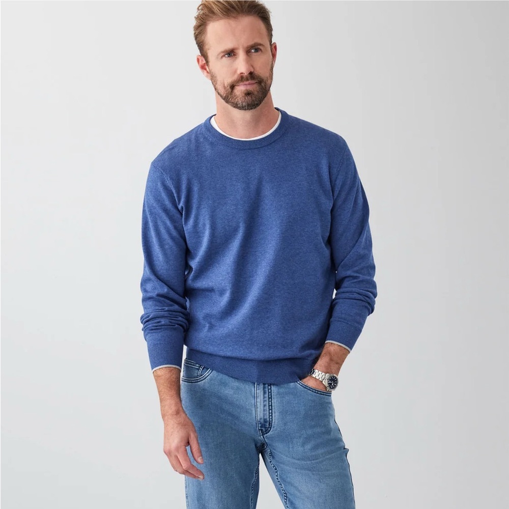 GAZMAN COTTON CREW NECK KNIT